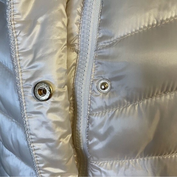Calvin Klein Women's Sweater Trim Puffer Jacket Champaign Size M - Picture 6 of 12